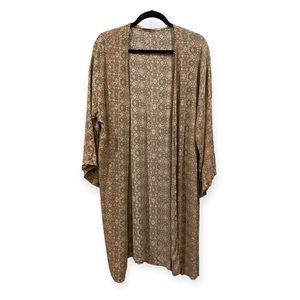 Carly Jean Los Angeles Swimsuit Beach Cover up Kimono Green Size XS